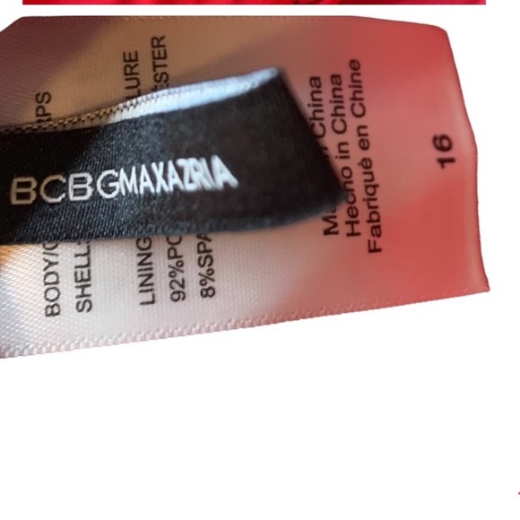 BCBG Maxazaria Red One Piece Swimsuit - Picture 6 of 9